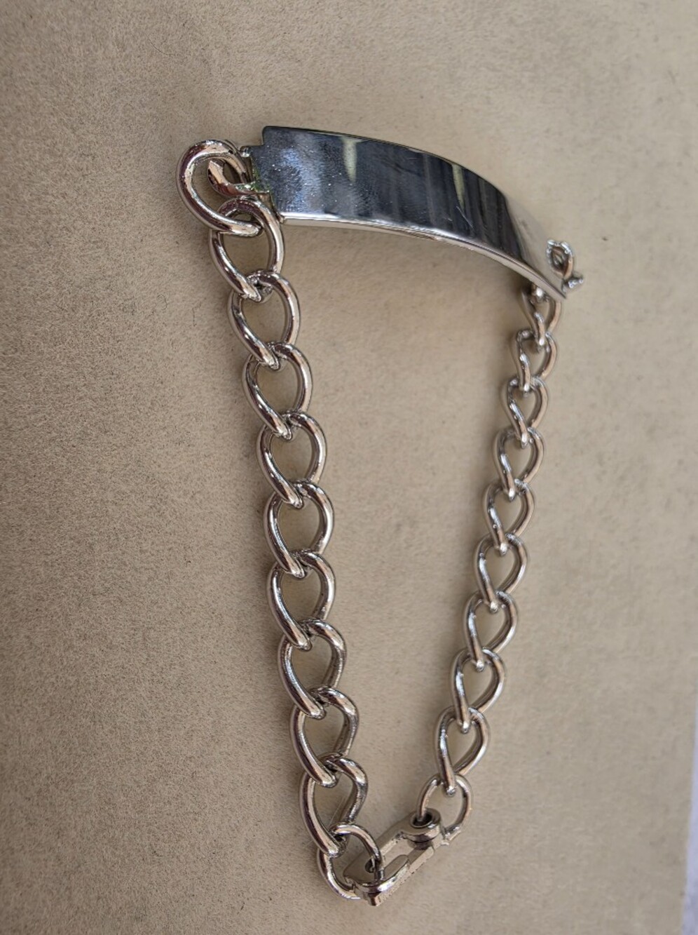Vintage VNS Sterling Silver ID Bracelet | STG | Canadian Maker | 22.59g